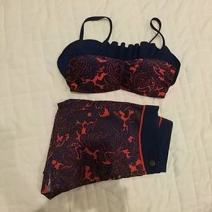 Boden US 6 swim top and board shorts